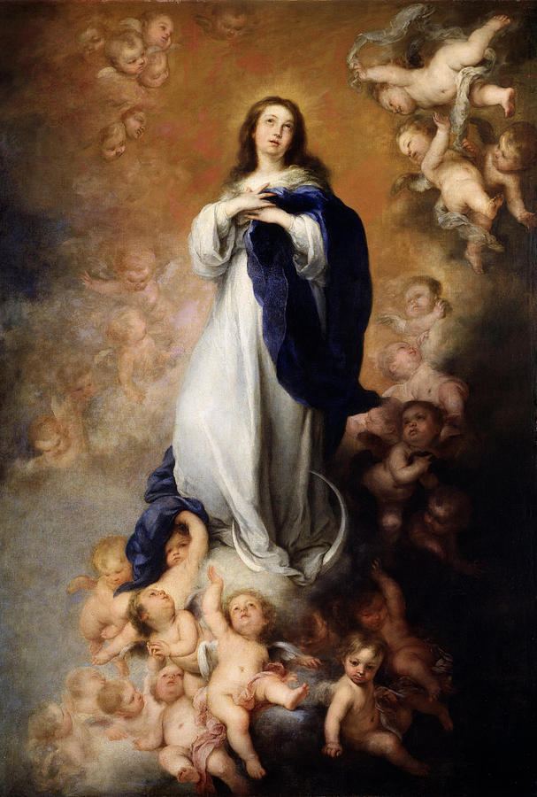 Immaculate Conception Painting by Oscar Alonzo - Fine Art America