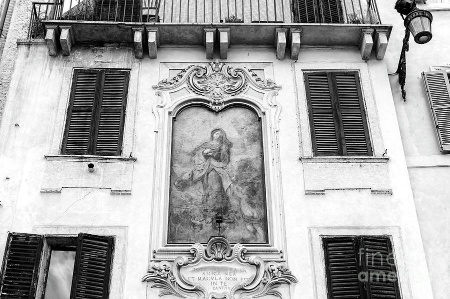 Immaculate Conception of Mary at Piazza Navona in Rome Photograph by John Rizzuto