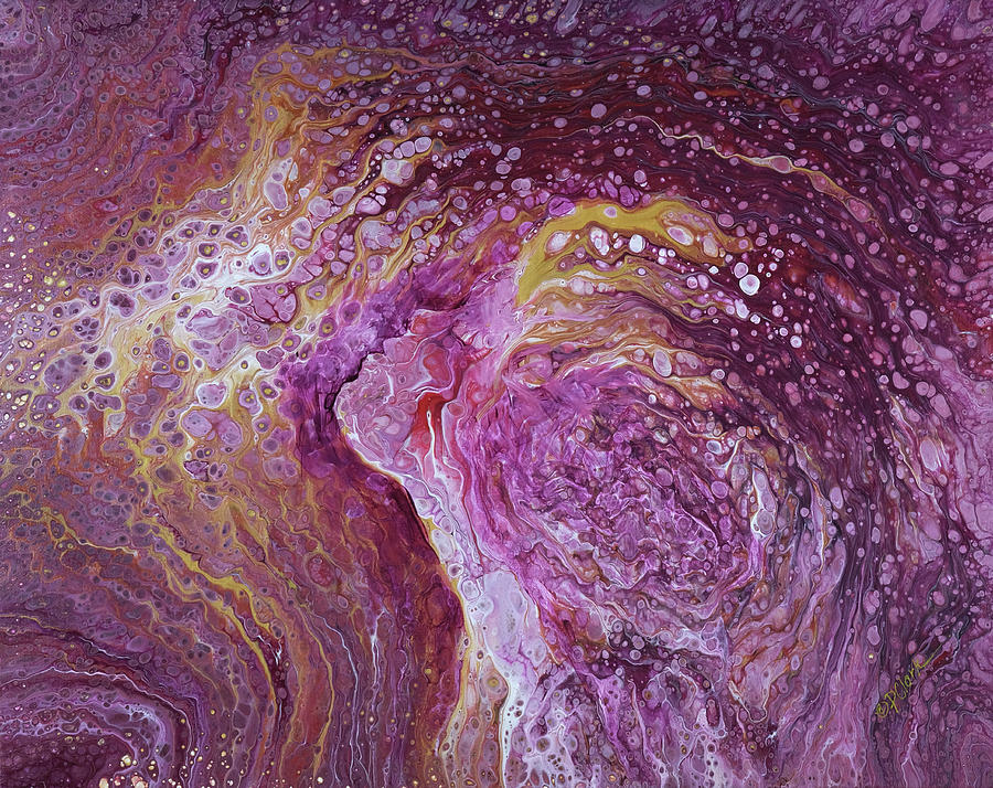 Abstract Painting - Immersed in His Love by Donna Pierce-Clark