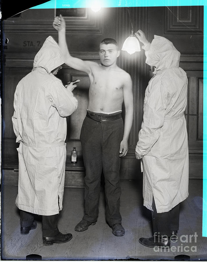Immigrant Being Examined By Health Photograph by Bettmann