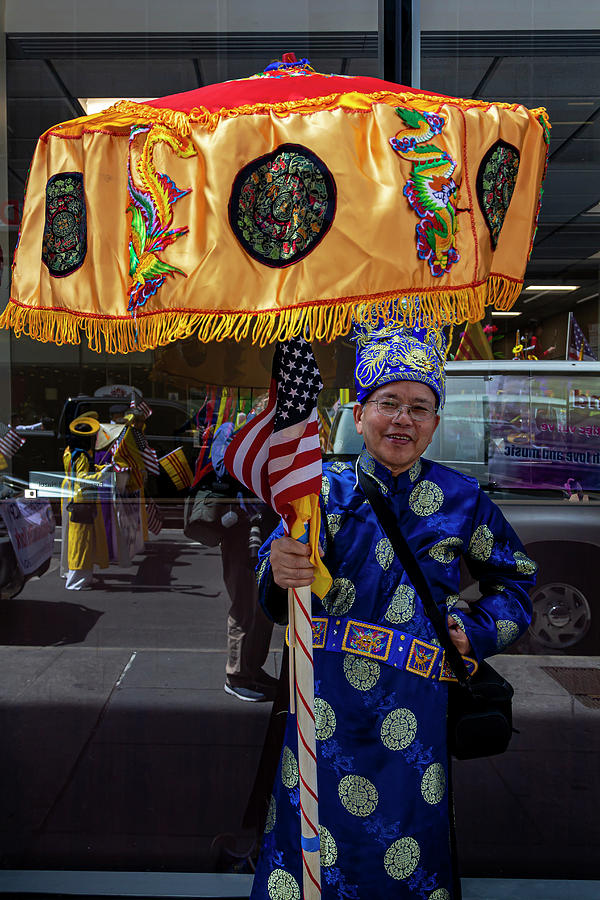 Immigrant Parade NYC 8_8_19 Tibetan  Photograph by Robert Ullmann