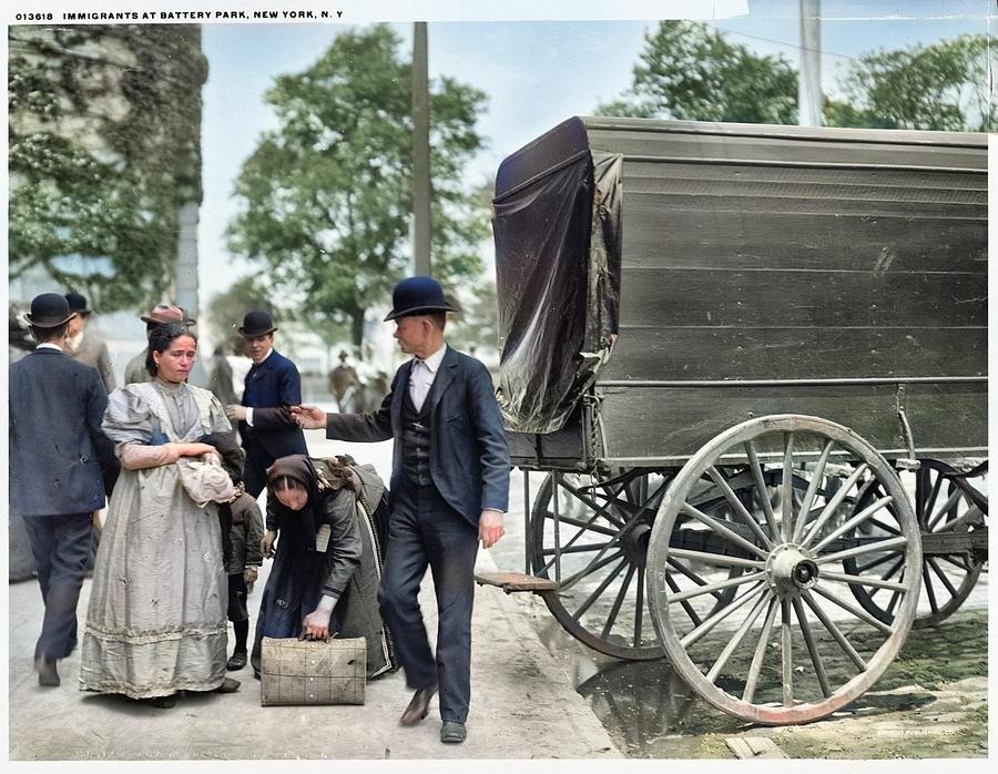 Vintage Images of Battery Park, New York