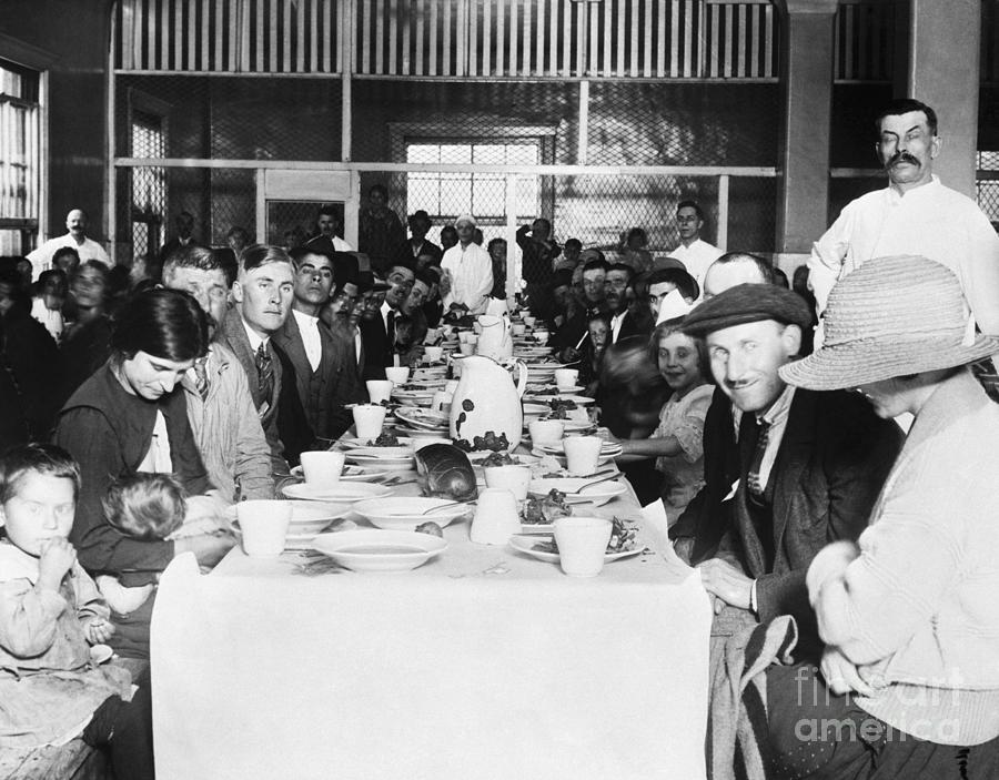 Immigrants Having Afternoon Tea Photograph by Bettmann