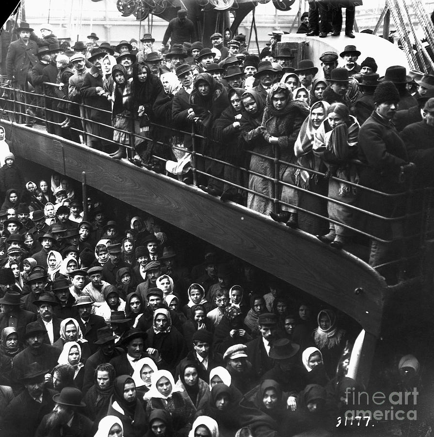 Immigrants On Deck Of The S. S. Prince Photograph by Bettmann