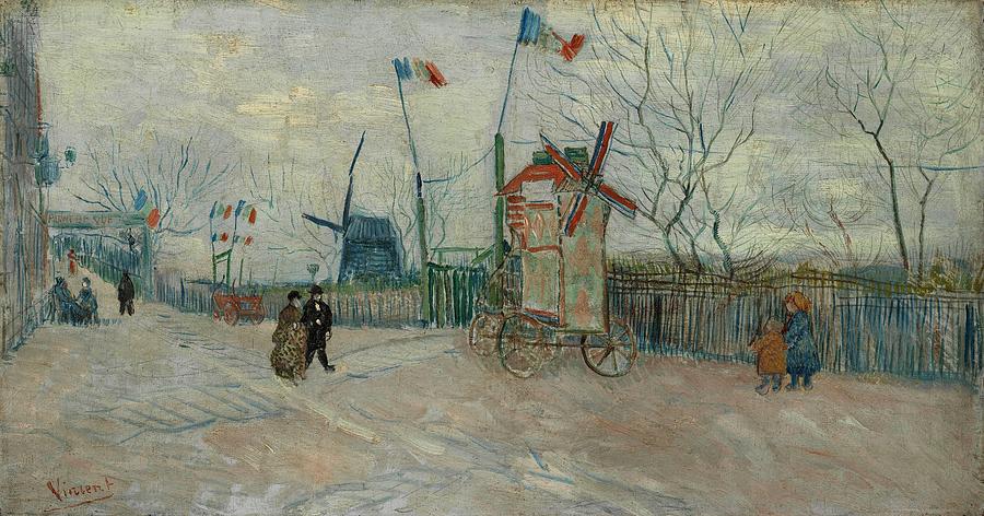 Impasse des Deux Freres. Painting by Vincent van Gogh -1853-1890-
