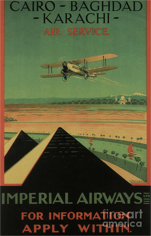 Imperial Airways, 1926. From A Private Drawing by Heritage Images