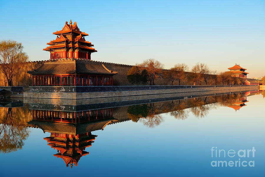 Color Photograph - Imperial Palace Over Lake In The by Songquan Deng Color Photograph - Imperial Palace Over Lake In The by Songquan Deng