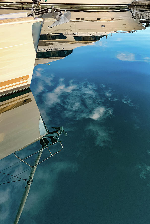 Marina Photograph - Impression Reflection by Tim Dussault Marina Photograph - Impression Reflection by Tim Dussault