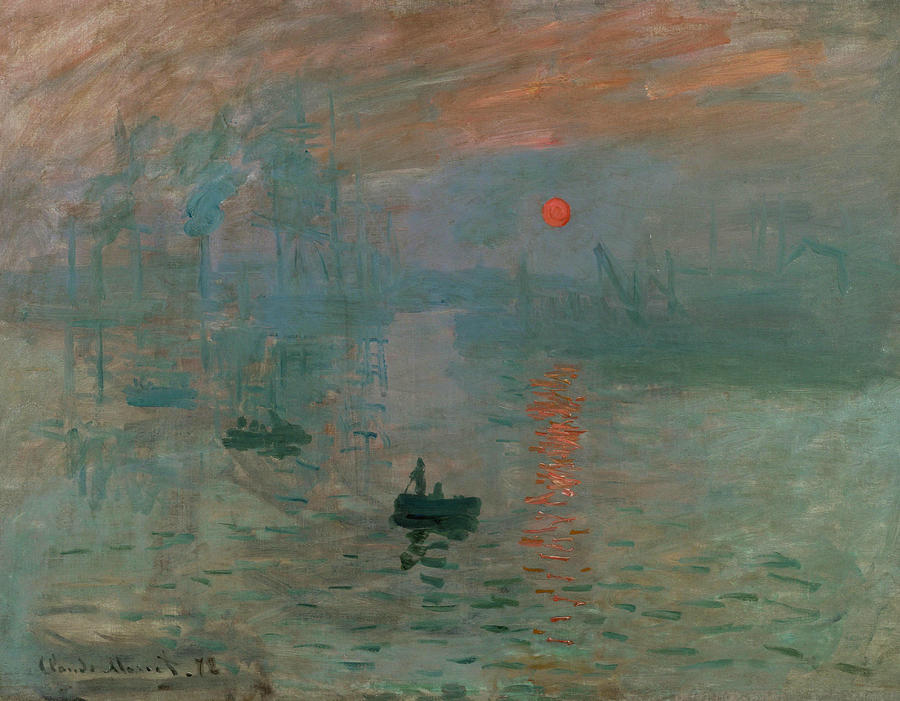 Impression, Sunrise, 1872 Painting by Claude Monet