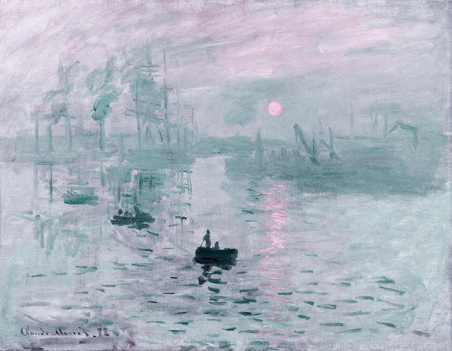 Nature Painting - Impression, Sunrise By Claude Monet - Infrared Version by Ahmet Asar Nature Painting - Impression, Sunrise By Claude Monet - Infrared Version by Ahmet Asar