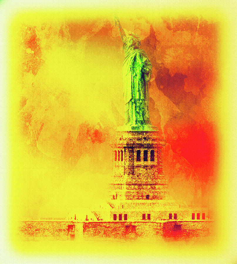 Impressionistic Statue of Liberty by Max Huber Impressionistic Statue of Liberty by Max Huber
