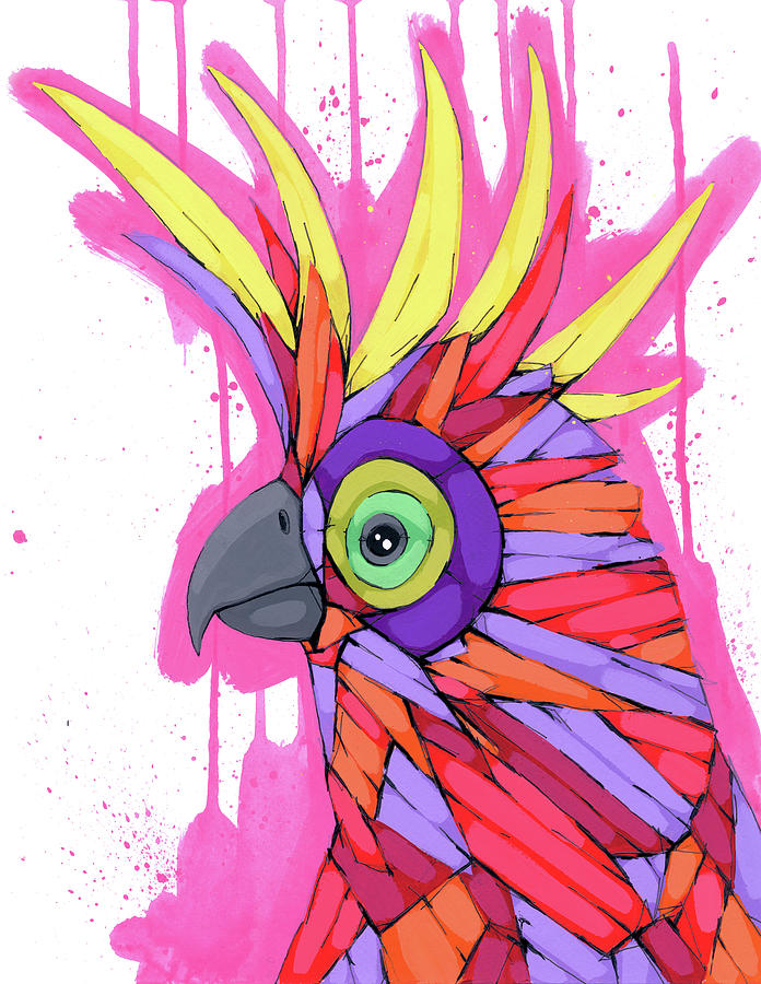 Cockatoo Painting - Impressive Display by Ric Stultz