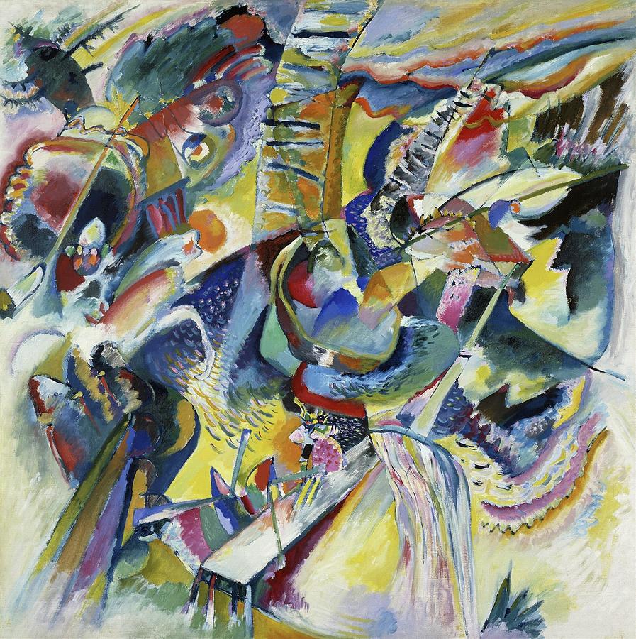 Abstract Painting - Improvisation Klamm, 1914 by Wassily Kandinsky