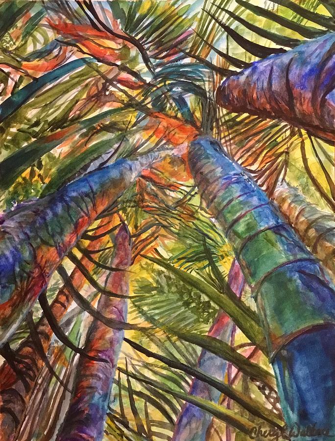 In a Bamboo Forest Painting by Cheryl Wallace