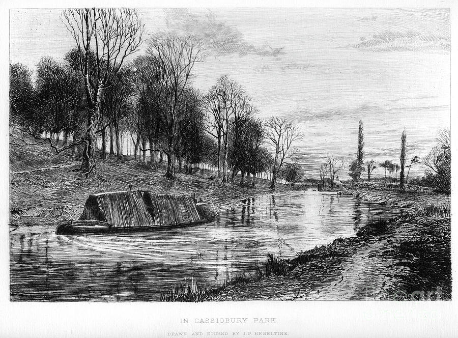 In Cassiobury Park, C19th Drawing by Print Collector