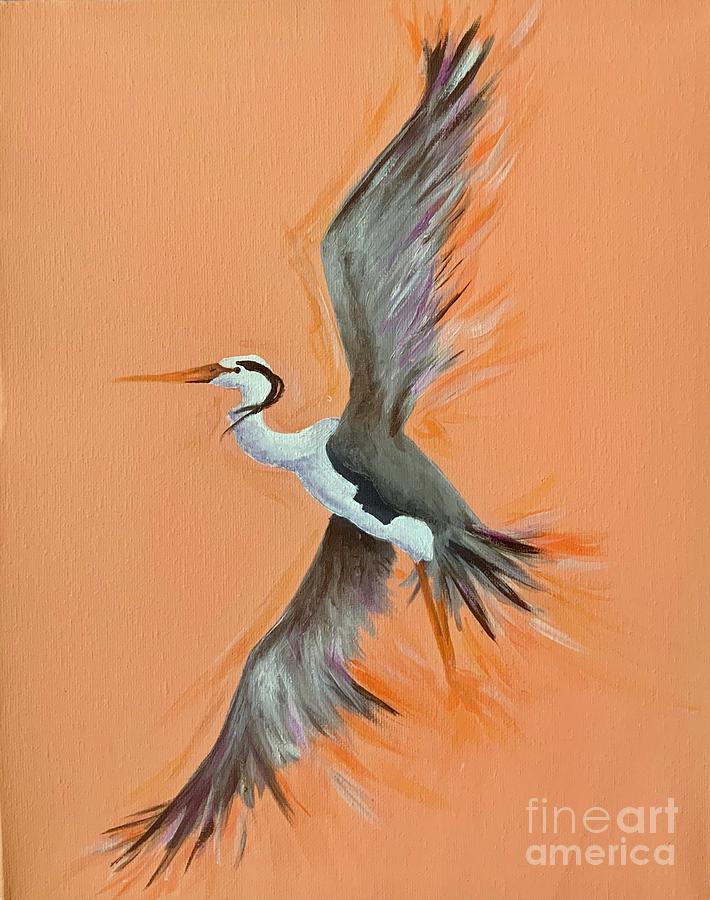 In flight Painting by Hannah Goddard-Stuart | Fine Art America