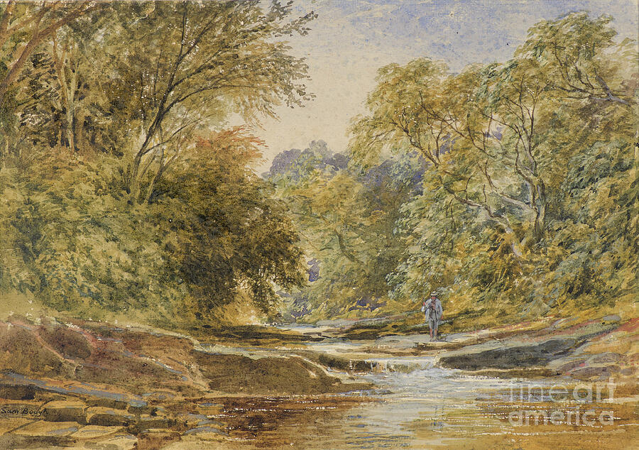 In Glen Esk, 19th Century Watercolor Painting by Samuel Bough - Fine ...