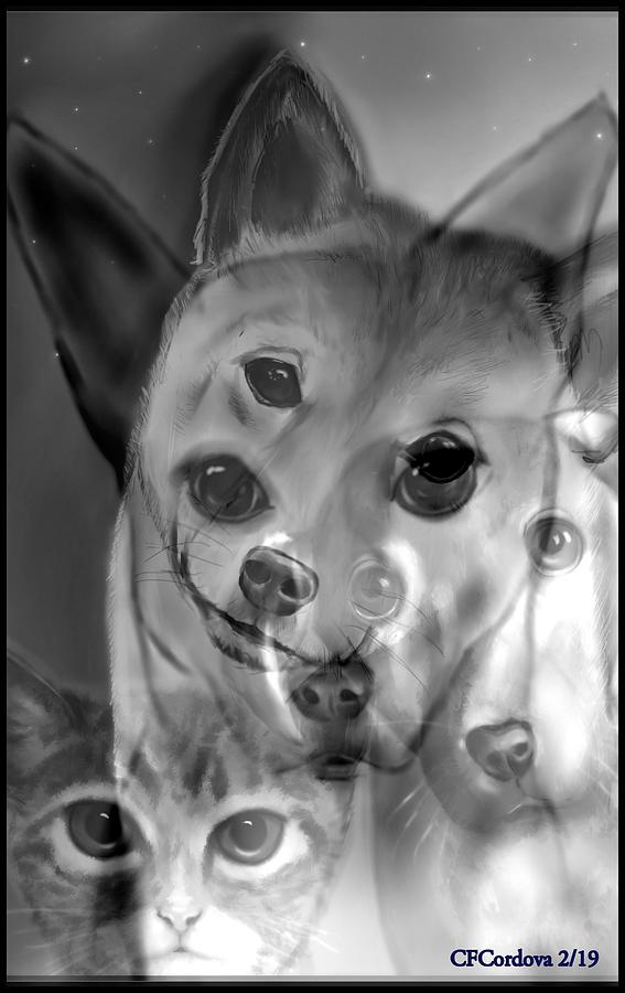 In Honor of all Suffering Animals Digital Art by Carmen Cordova