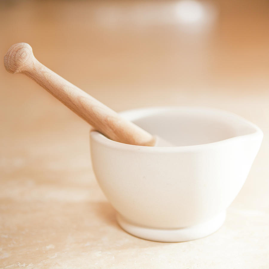 Mortar And Pestle Photograph - In Kitchen by Peter Chadwick Lrps