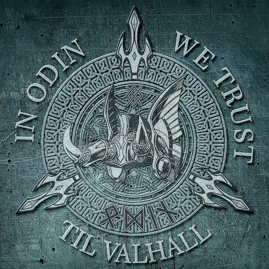 In Odin We Trust Til Valhall Relief by Nenad Cerovic Fine Art America