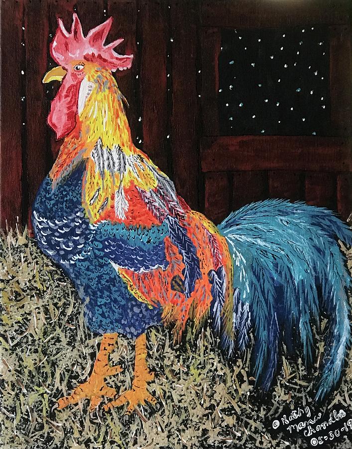 In The Barn Painting by Kathy Marrs Chandler