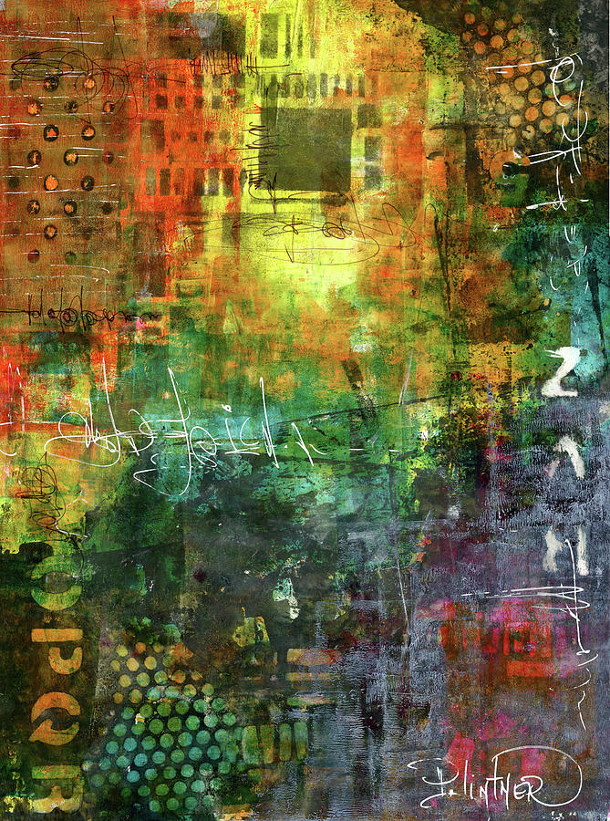 In the City Mixed Media by Patricia Lintner