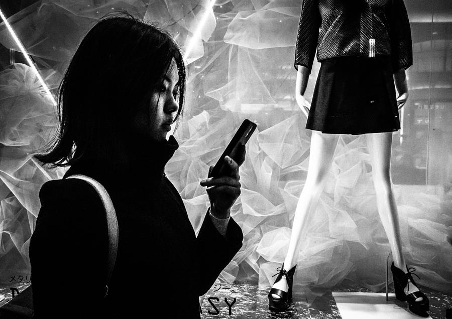 Black And White Photograph - In The City by Toru Matsunaga