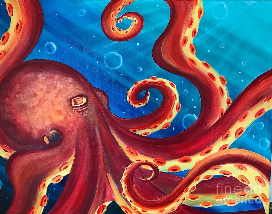 In the Depths Painting by Kilaarts By Kimberly - Fine Art America