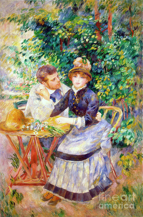 In The Garden, 1885. Artist Drawing by Heritage Images