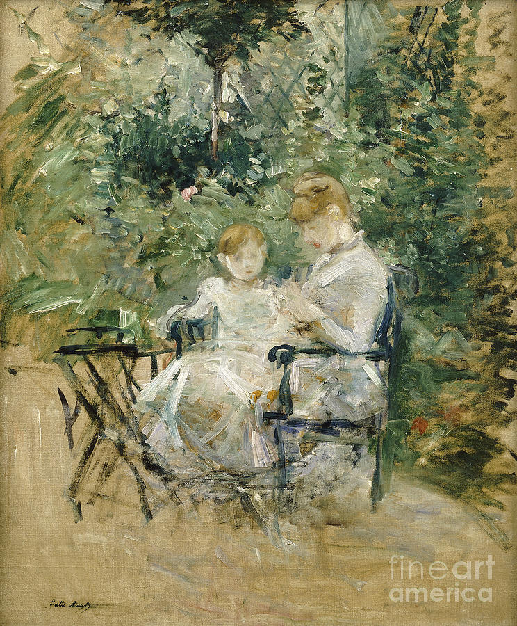 In The Garden; Dans Le Jardin, C.1885 Painting by Berthe Morisot