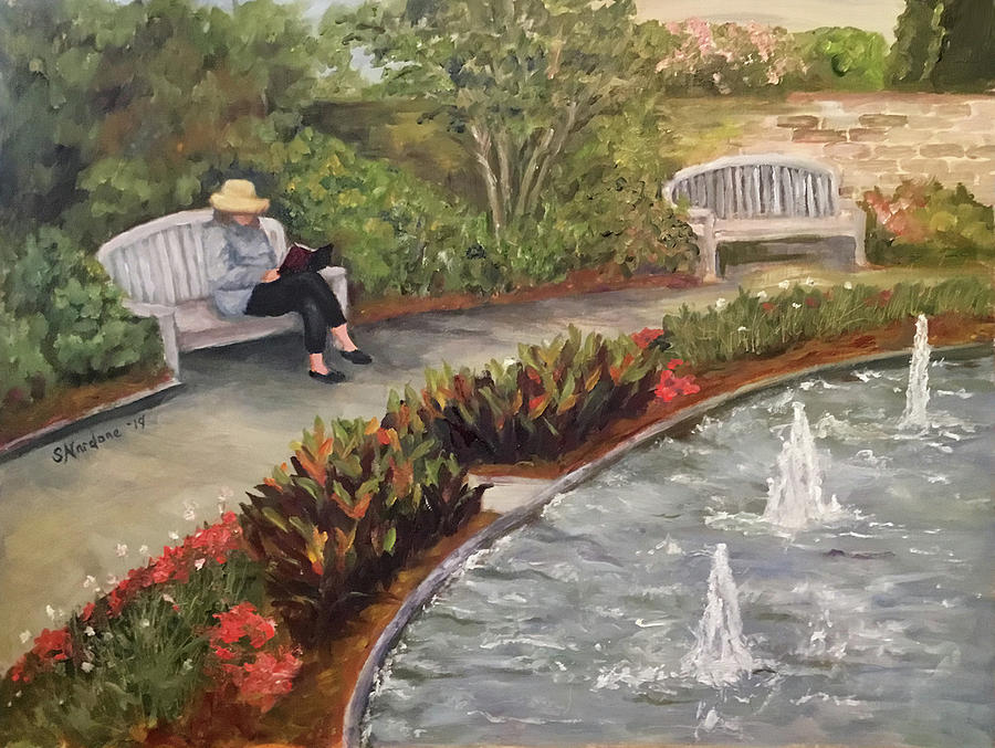 In the Garden Painting by Sandra Nardone