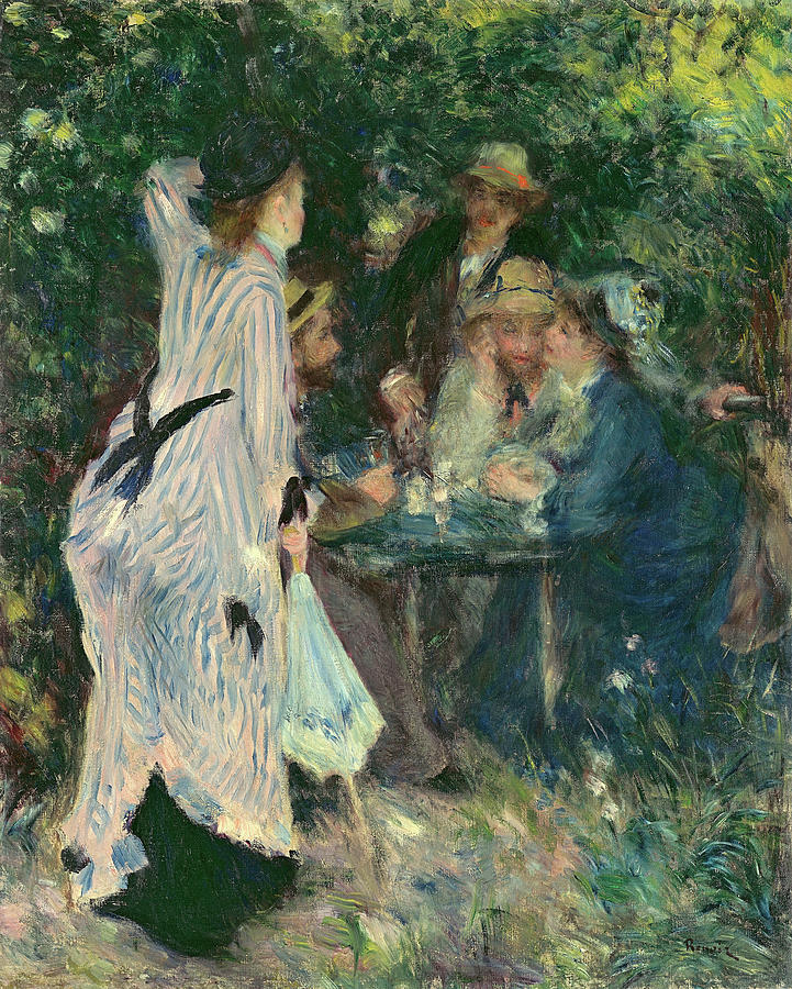 In the garden, Under the trees of Moulin de la Galette, 1875 Painting ...