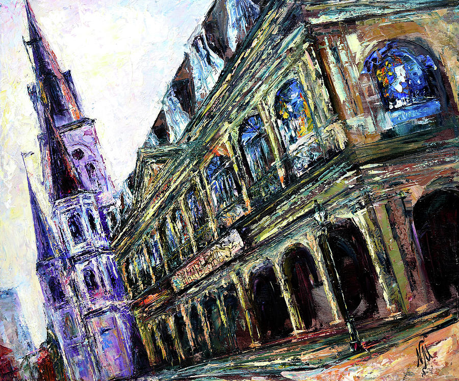 Louisiana Painting - In The Heart Of French Quarter Of New Orleans by Natasha Mylius Louisiana Painting - In The Heart Of French Quarter Of New Orleans by Natasha Mylius