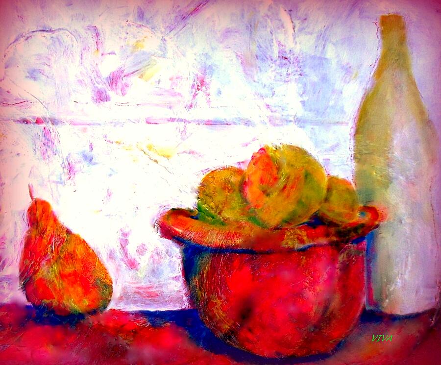 Still Life Painting - In The Kitchen by VIVA Anderson