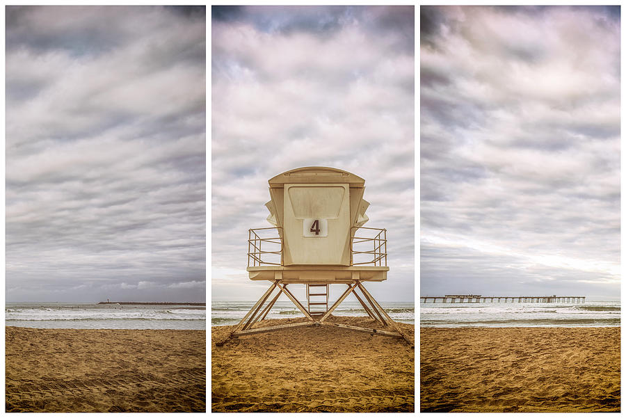 San Diego Photograph - In The Middle Of The Sand Triptych by Joseph S Giacalone