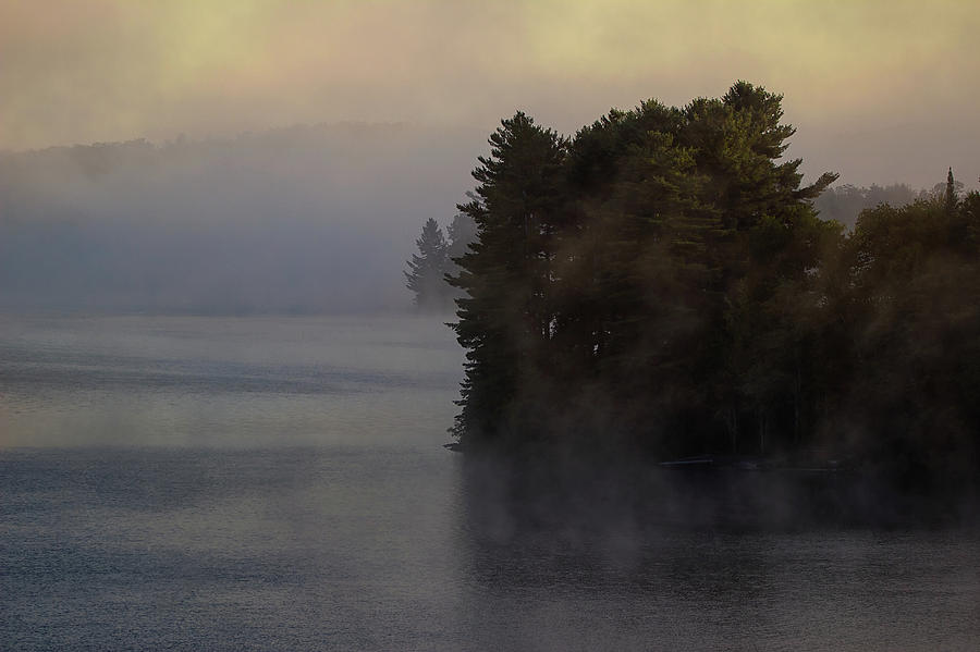 In The Mist - Sunrise - Wollaston Lake Photograph by Spencer Bush