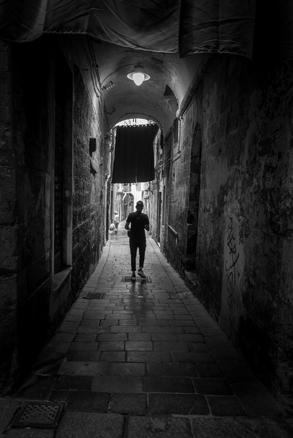 In The Old Town Bw Photograph by Alessandro Traverso