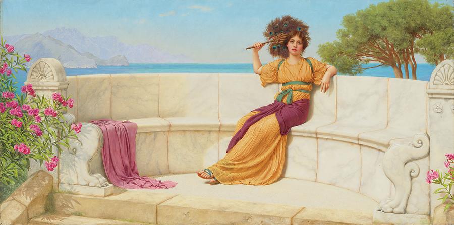 Nature Painting - In The Prime Of The Summertime by John William Godward