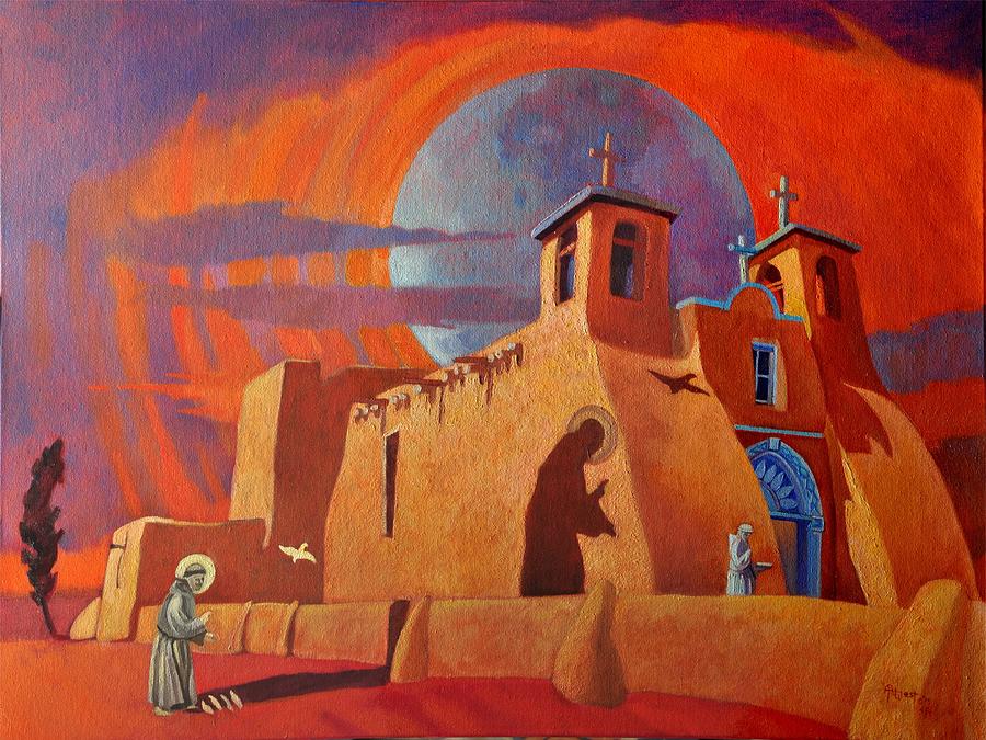 In the Shadow of St. Francis Painting by Art West