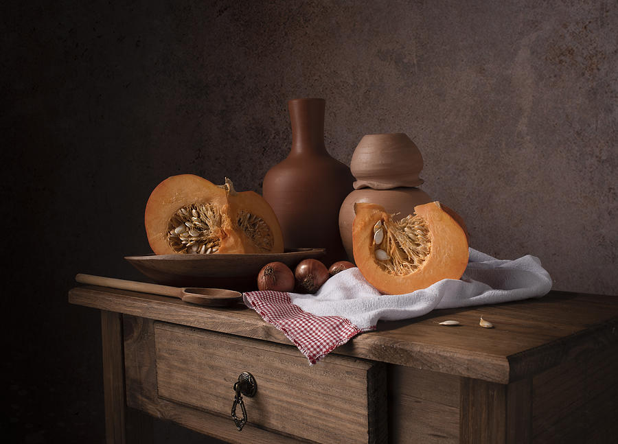Pumpkin Photograph - In The Silence Of The Morning by Margareth Perfoncio