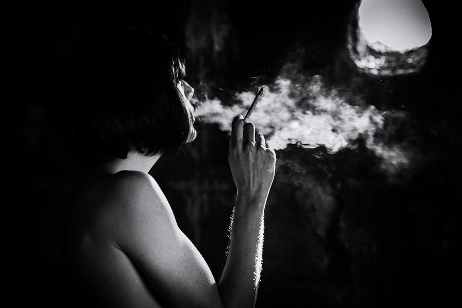 Monochrome Photograph - In The Smoke by Colin Dixon