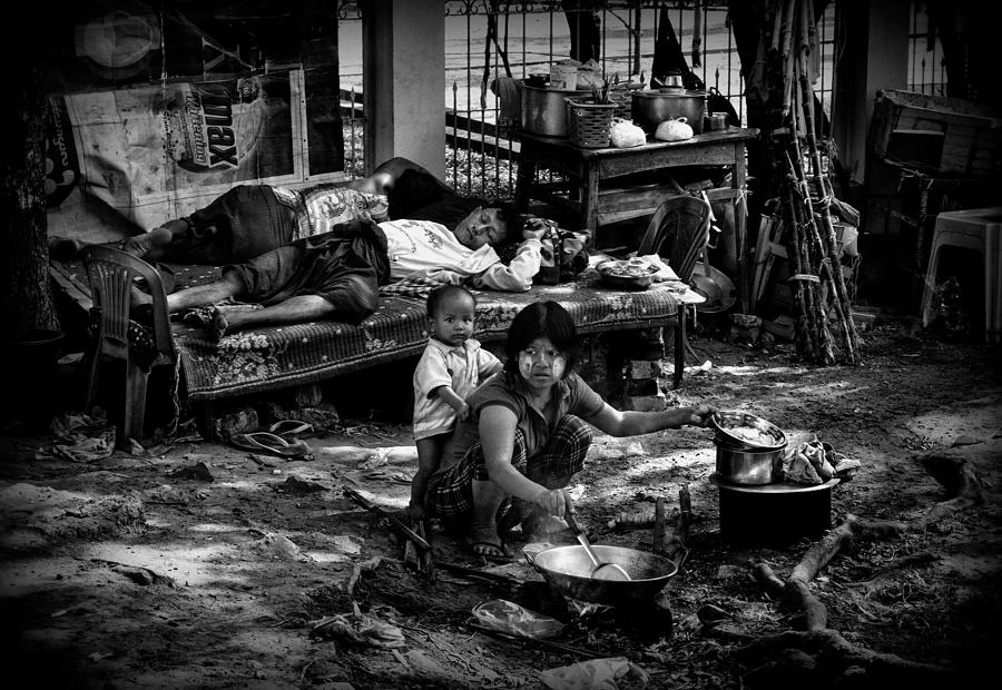 Documentary Photograph - In The Streets Of Yangon (myanmar) by Joxe Inazio Kuesta Garmendia