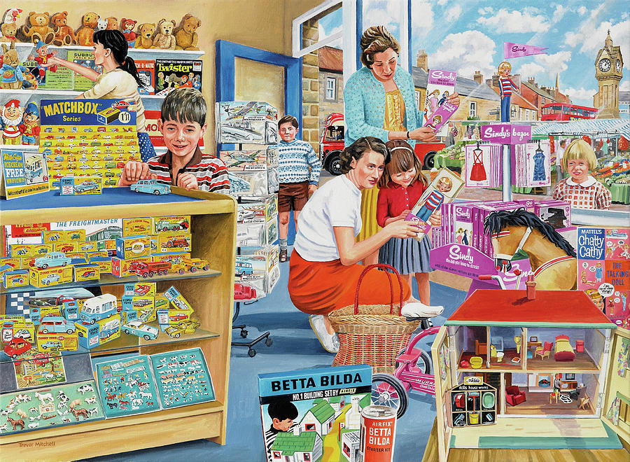 Toy Painting - In The Toy Shop by Trevor Mitchell