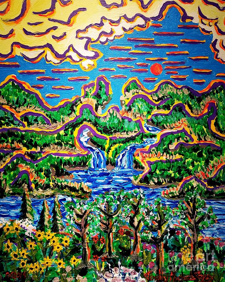 In the Tropical Terrain  Painting by Timothy Foley