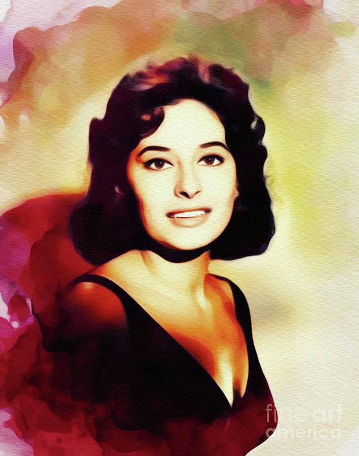 Hollywood Painting - Ina Balin, Vintage Actress by Esoterica Art Agency