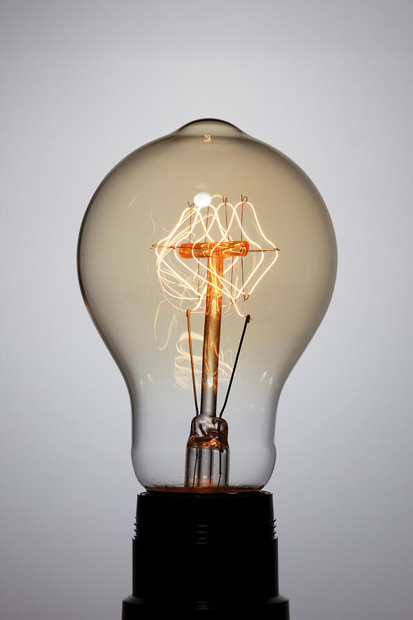 Incandescent Lightbulb Photograph by GIPhotoStock Images