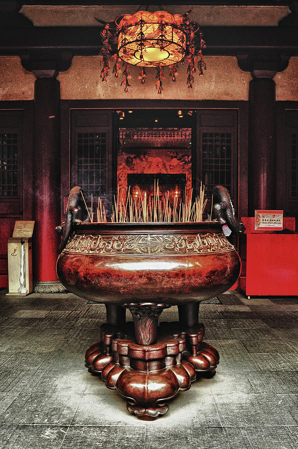 Incense Burner - Buddha Tooth Relic Photograph by Smerindo schultzpax