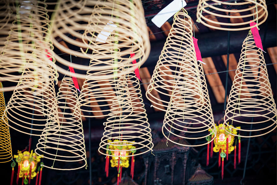 City Digital Art - Incense In Temple, Saigon, Vietnam by Massimo Ripani