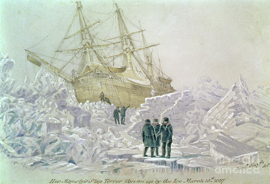 Incident On A Trading Journey Hms Terror Thrown Up By The Ice, March ...