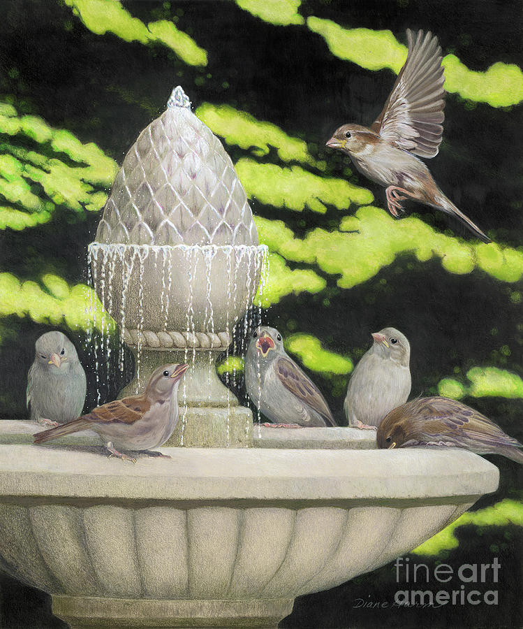 Diane Painting - Incoming by Diane Harm Diane Painting - Incoming by Diane Harm